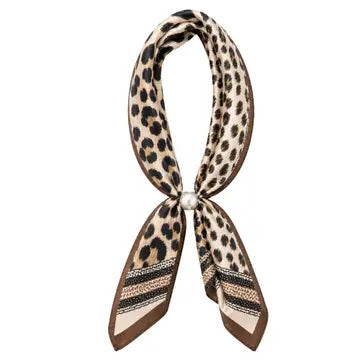 Ready to Wear Scarf - Brown Animal
