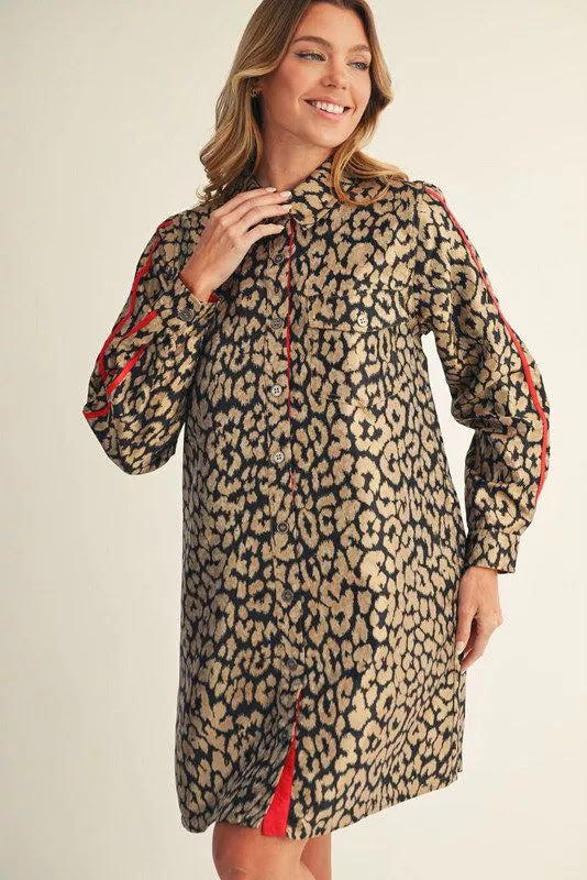 Sweet &amp; Sassy Dress - Red Animal