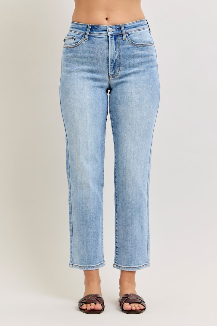 Penelope Straight Leg Jeans - Light Denim