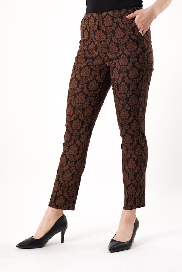 Beautiful Brocade Pants - Brown