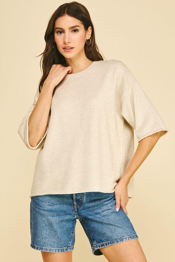 Classic Oversized Sweater - Oatmeal