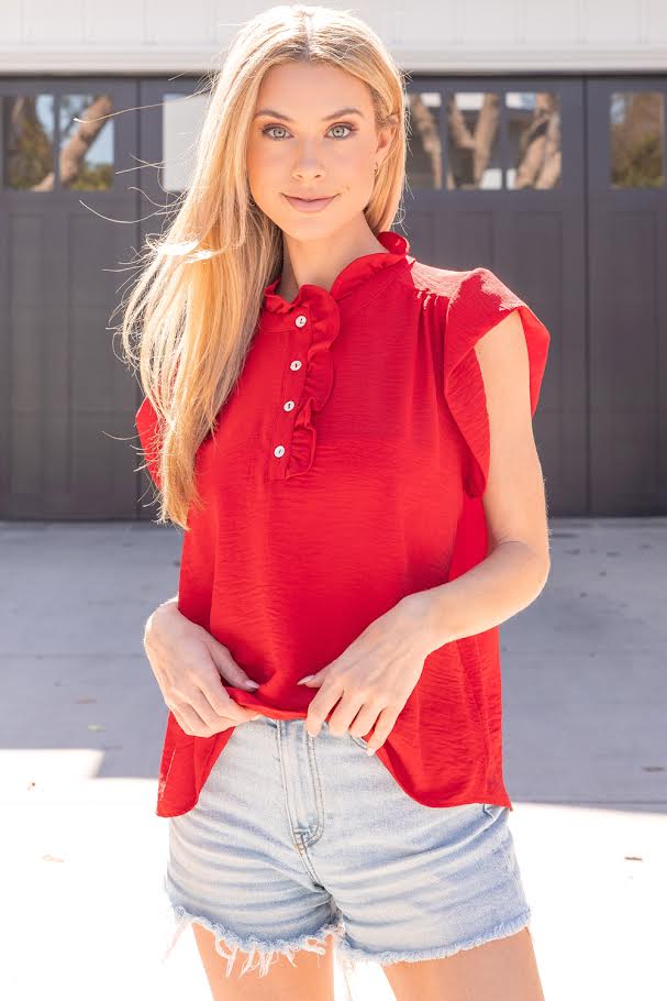 The Camille Top - Red