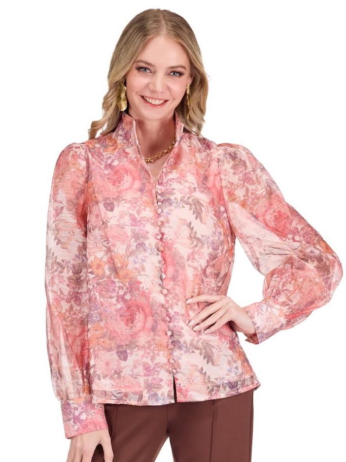 Victoria Blouse - Vintage Blush