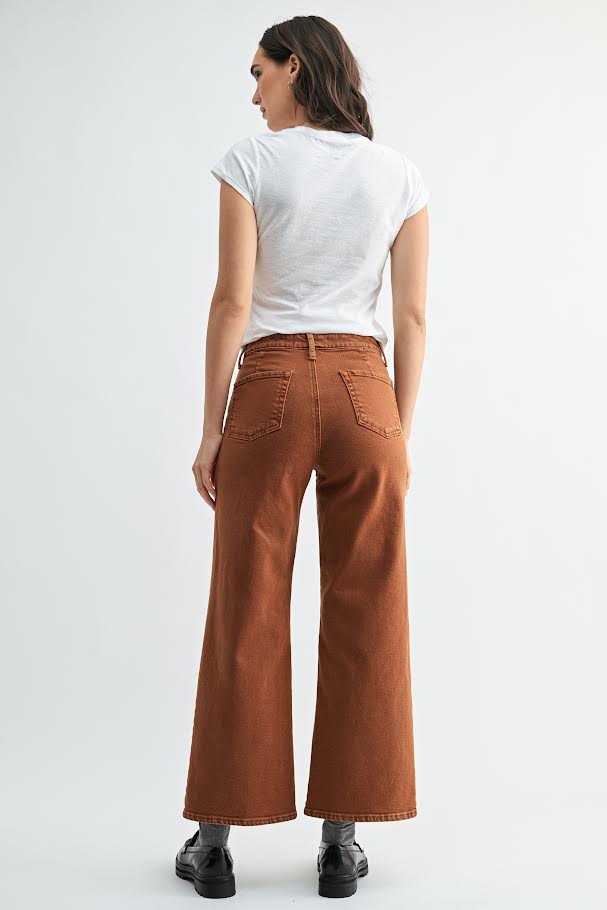 Evie Trouser Jeans - Rust