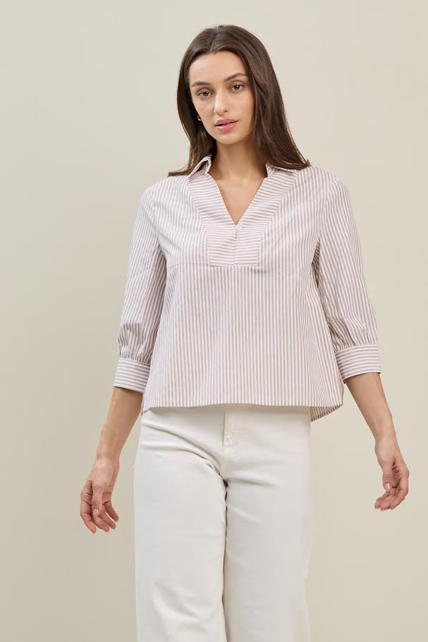The Cora Blouse - Sand