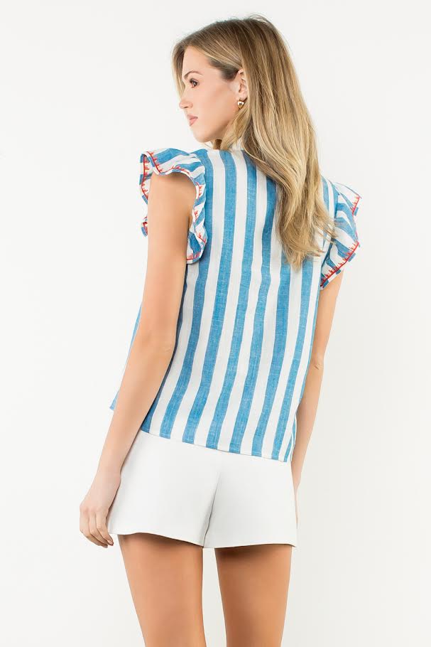 Carley Top - Blue