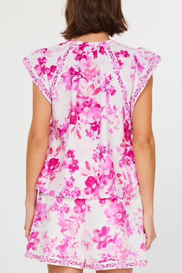 The Jacklyn Blouse - Pink Multi