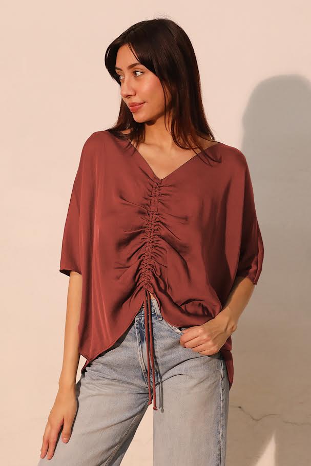 A Pinch Of Sass Top - Brown