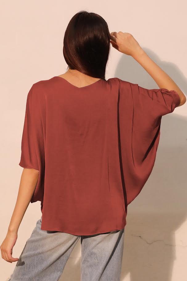 A Pinch Of Sass Top - Brown