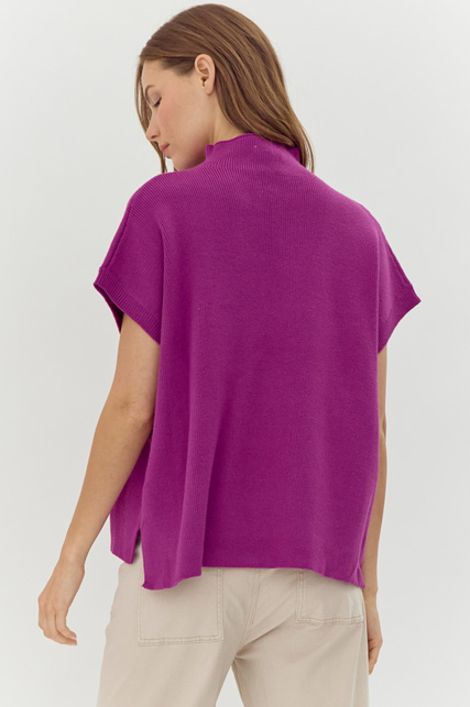 Marcia Knit Sweater - Magenta