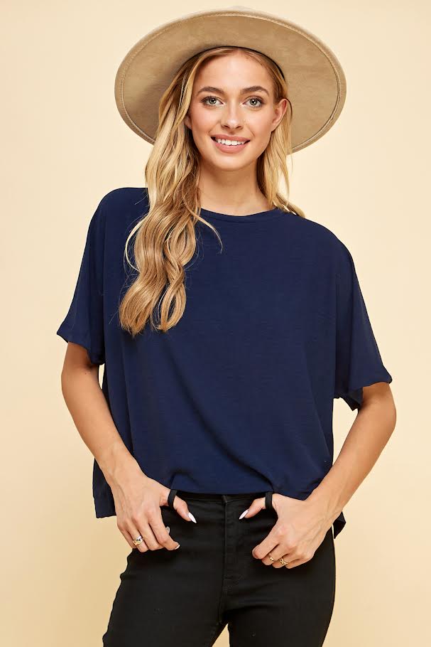 The Savannah Top - Navy