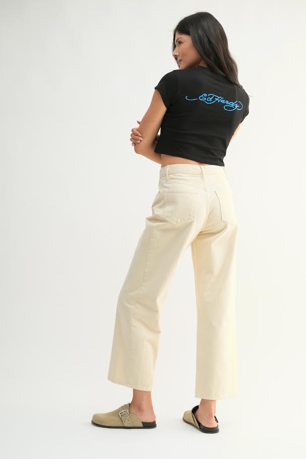 Phoebe Barrel Jean - Cloud