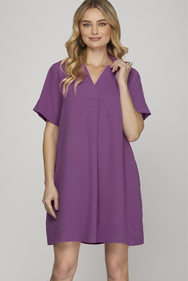 The Callie Dress - Purple