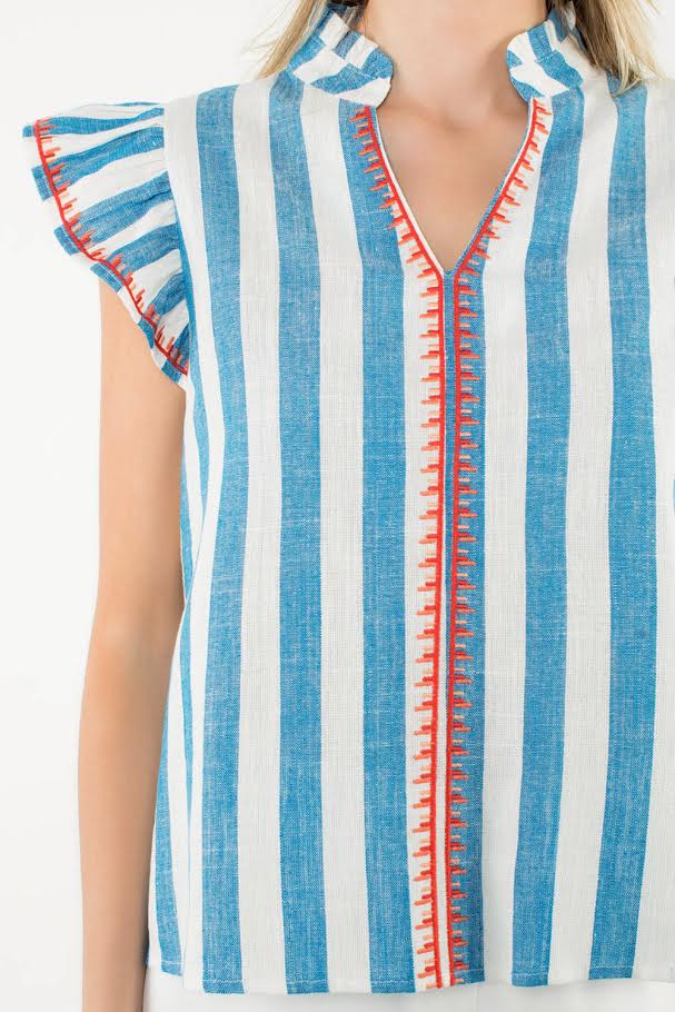 Carley Top - Blue