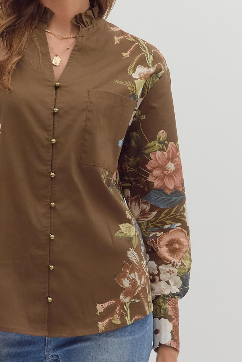 Karen Blouse - Brown