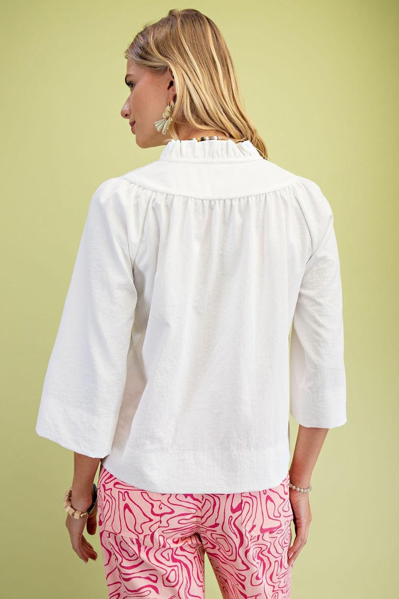 The Tish Blouse - White