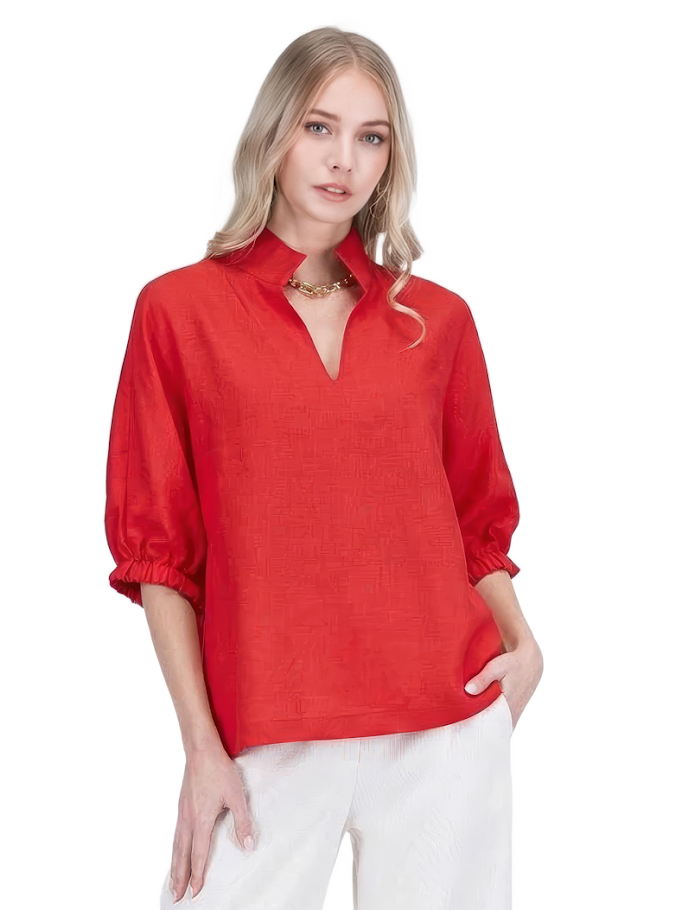 A Pop of Color Top - Red