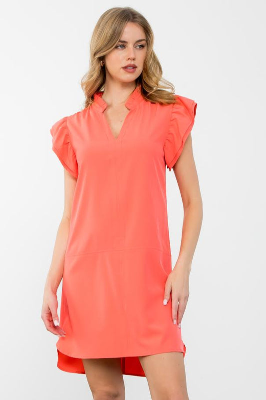 The Penny Dress - Coral