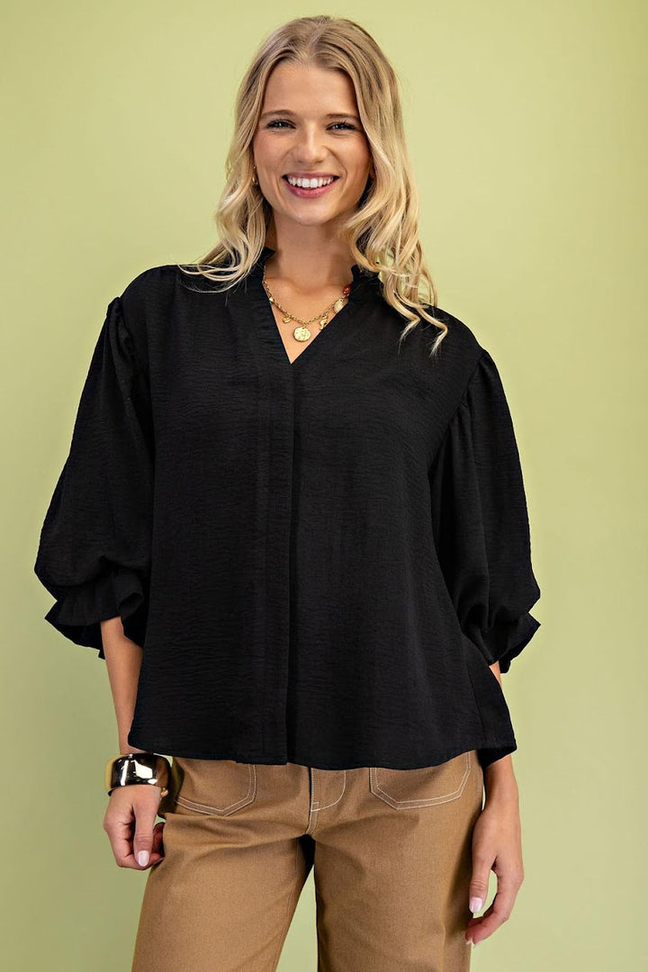 The Betty Blouse - Black
