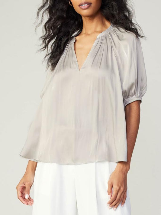 The Nancy Blouse - Stone Grey