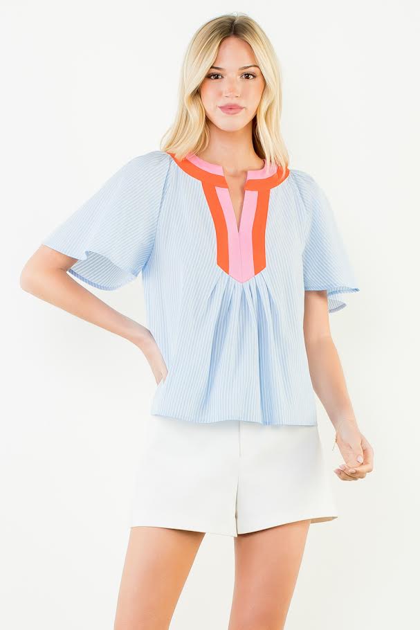 Summer Breeze Top - Lite Blue