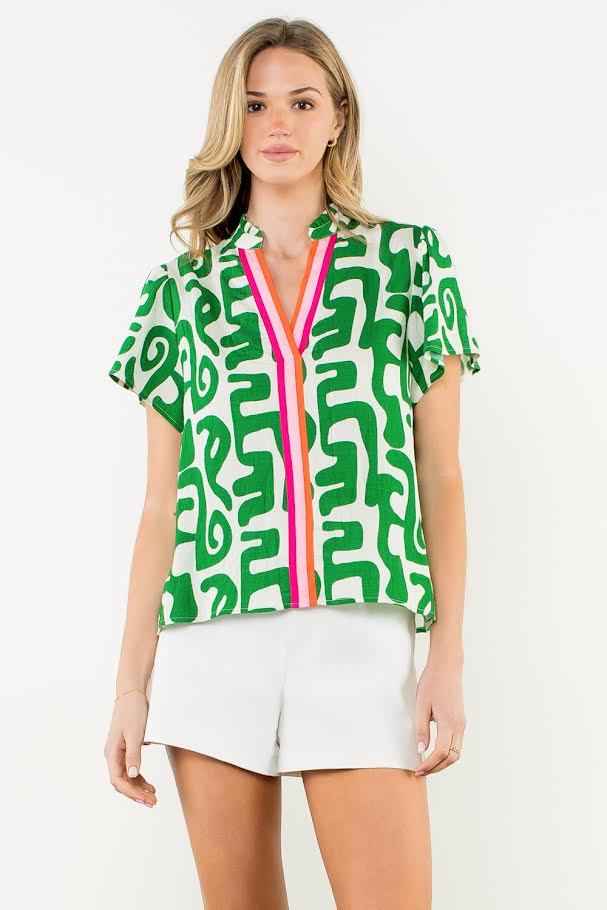 Kara Top - Green