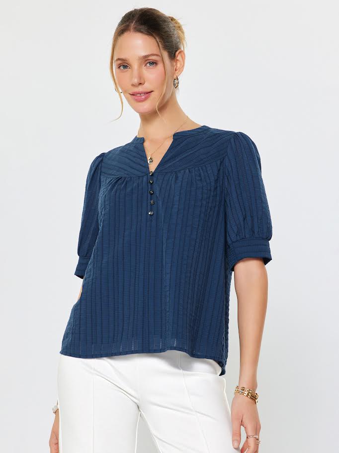 Megan Blouse - Navy