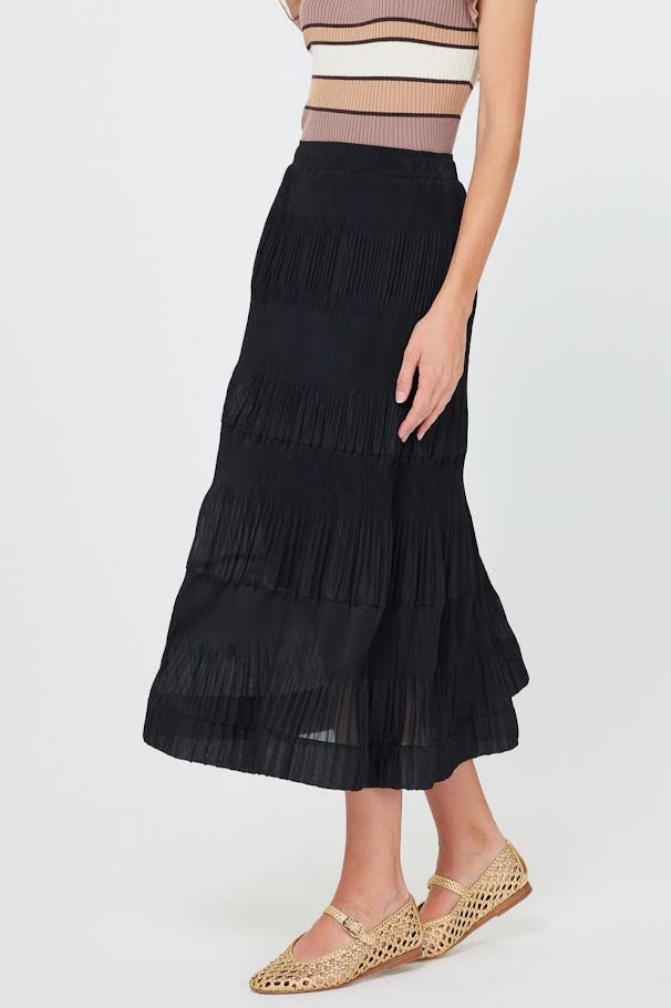 Rae Midi Skirt - Black