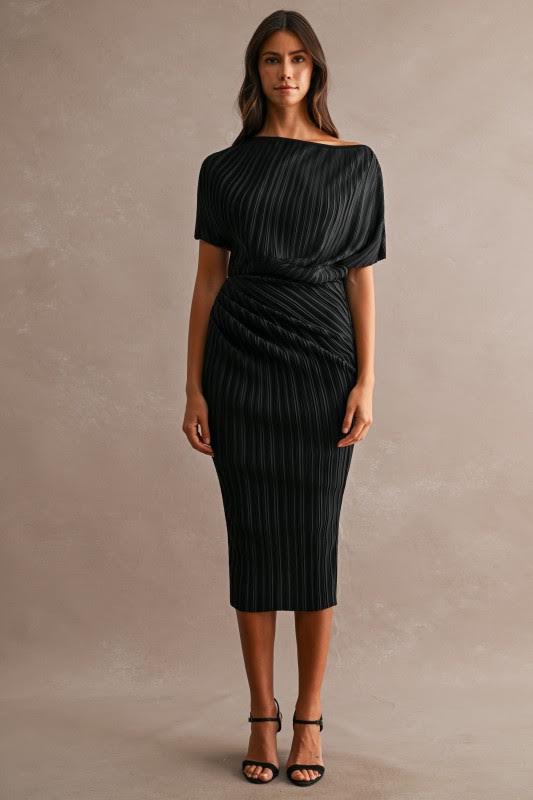 Millie Midi Dress - Black