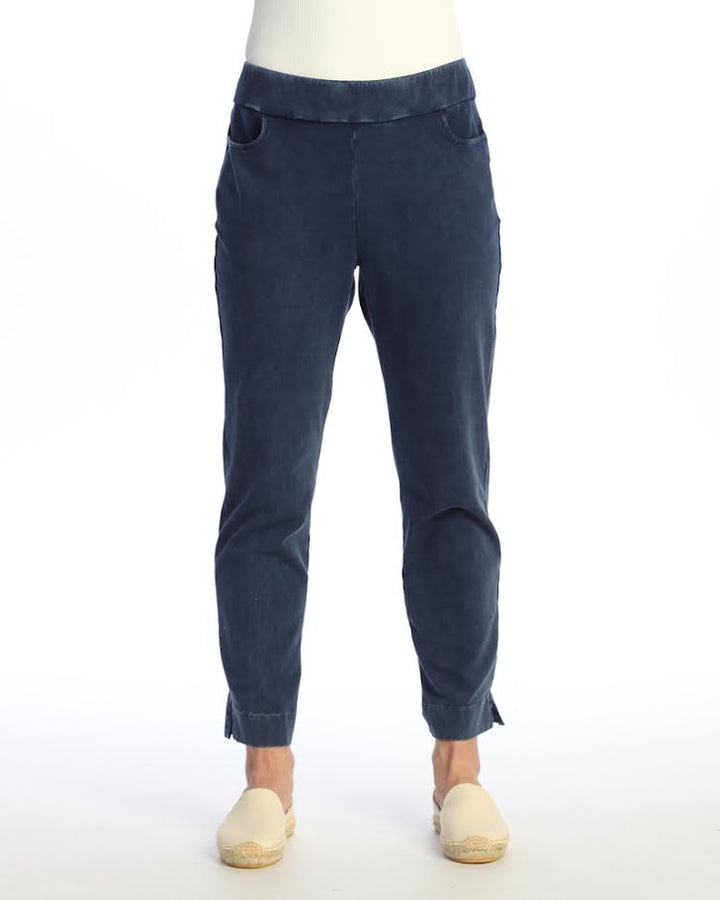 Slim Pocket Cotton Pant - Denim