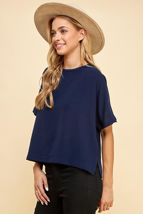 The Savannah Top - Navy