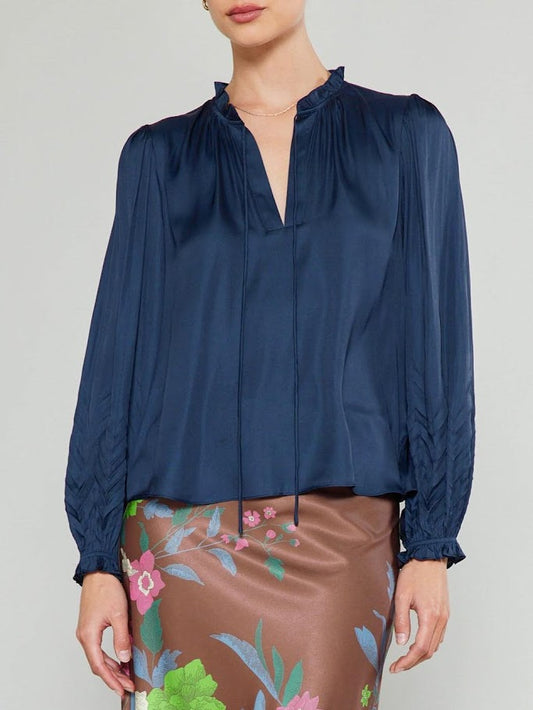 Suzanne Blouse - Navy