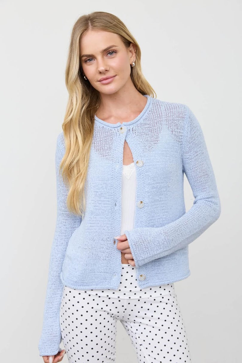 Dianna Cardigan - Ice Blue