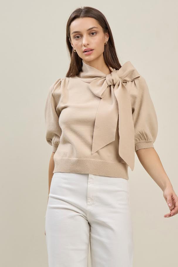 The Nina Sweater - Taupe