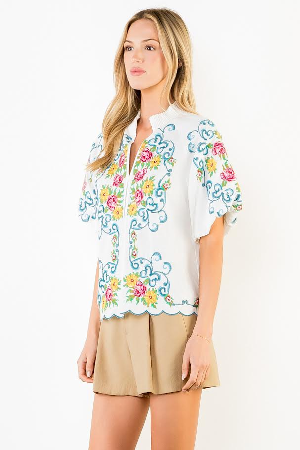 Sweet & Simple Top - Cream