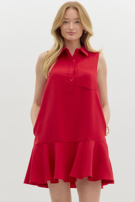 Myra Mini Dress - Red