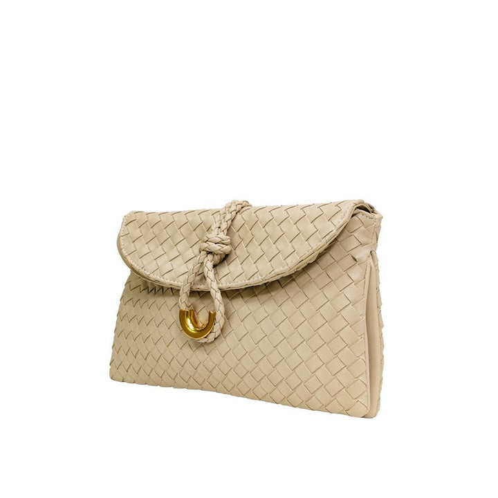Fun Woven Clutch - Taupe