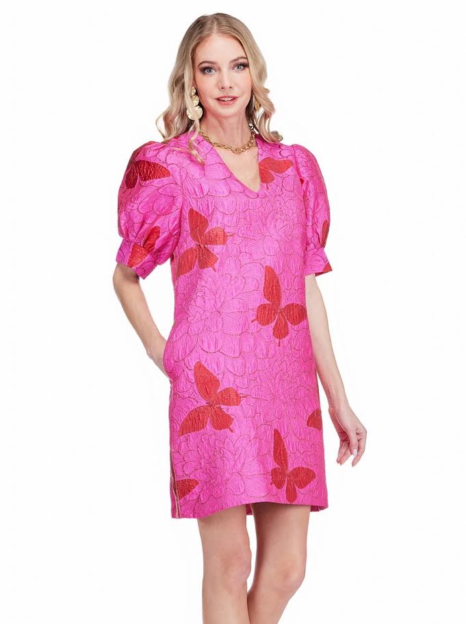 Fiona Shift Dress - Flutter Bloom