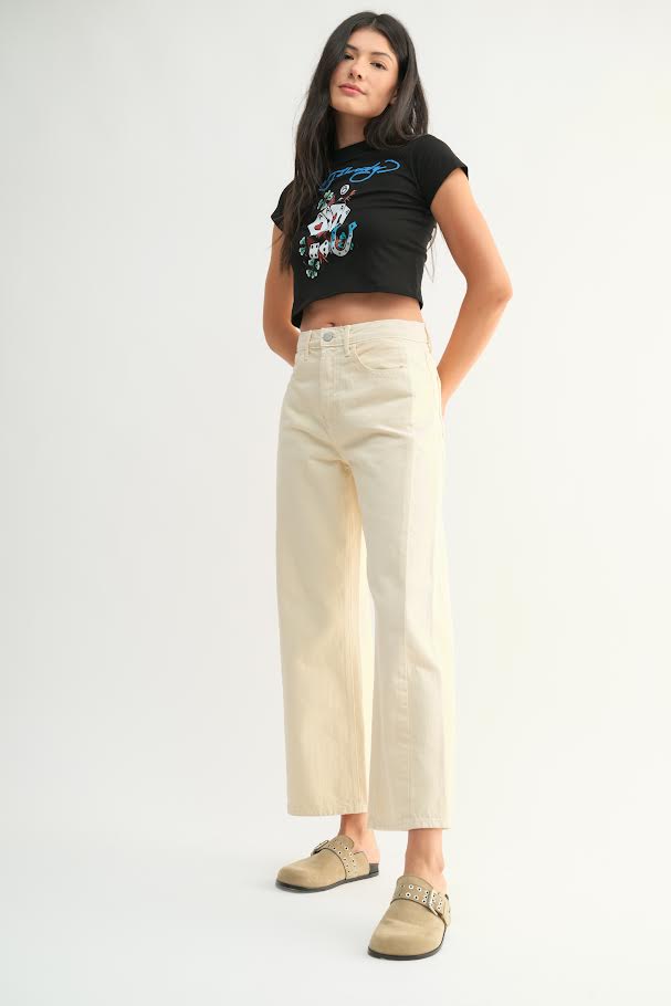Phoebe Barrel Jean - Cloud