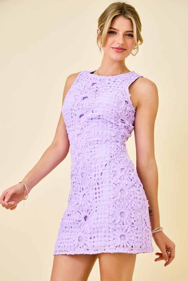Charli Mini Dress - Lavender