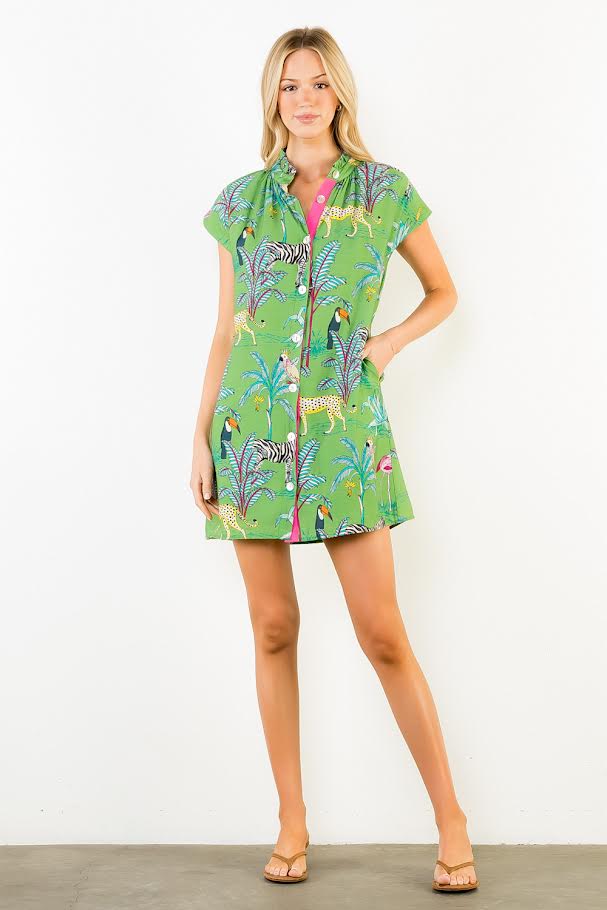 Take Me Away Dress - Green