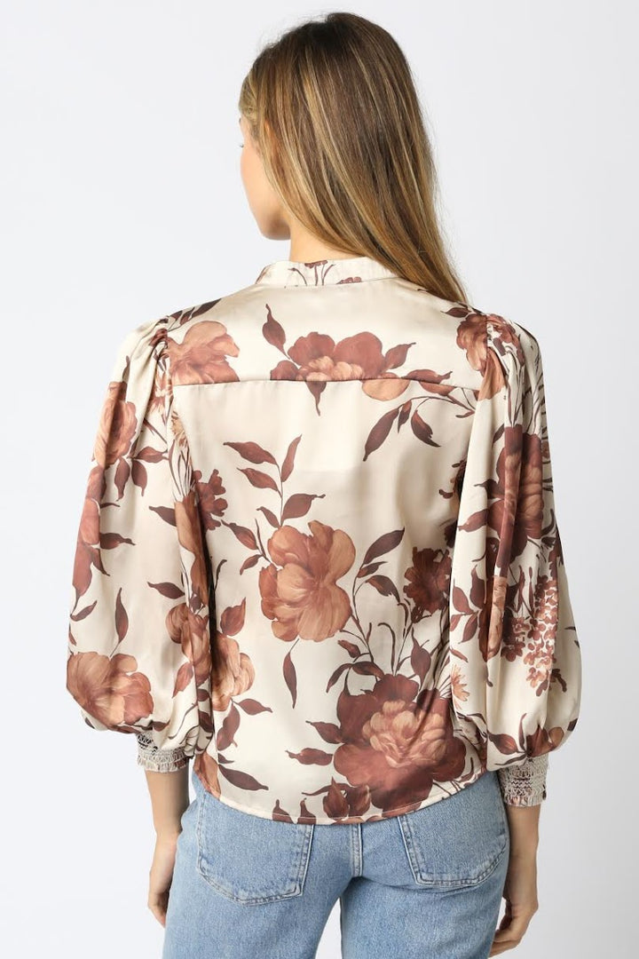 Yummy Blouse - Coffee Cream Brown