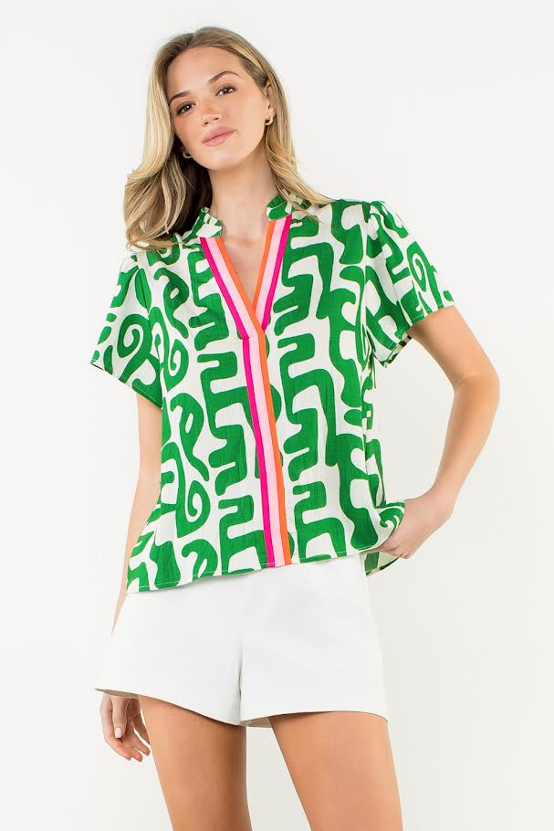 Kara Top - Green
