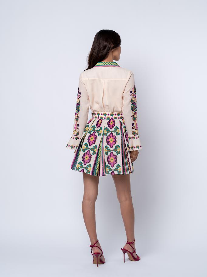 Kimberly Dress - Cream Multi