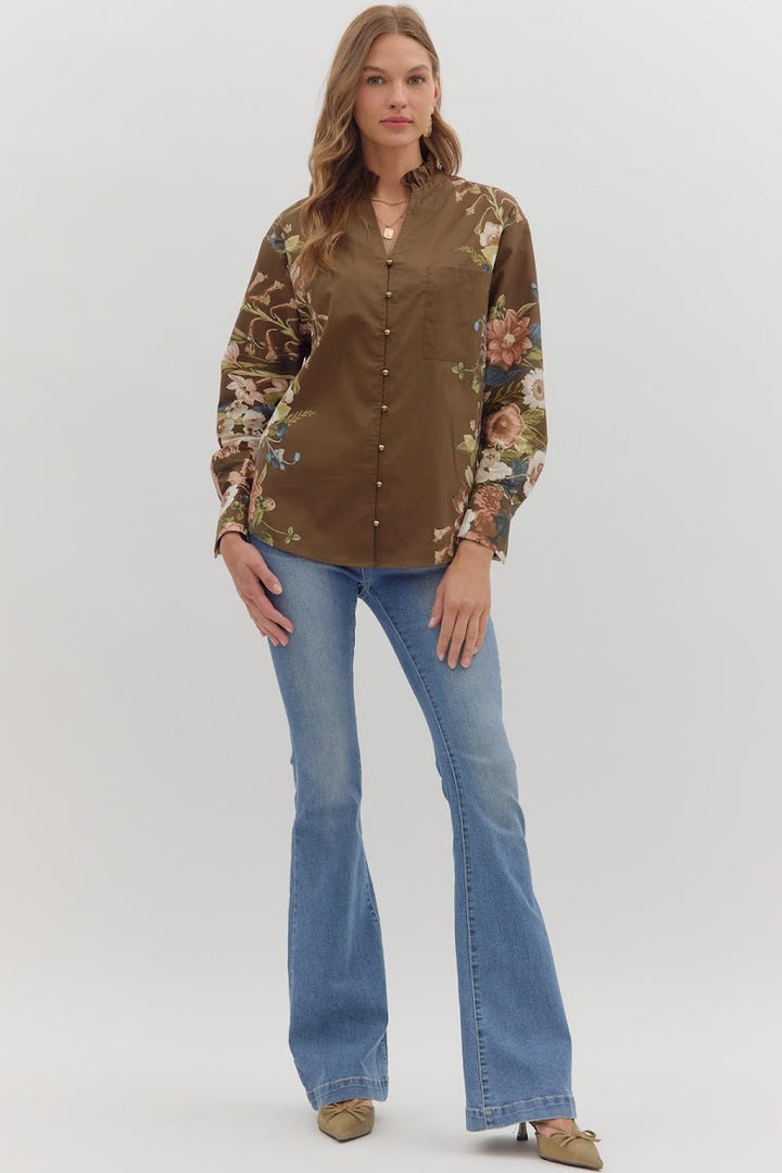 Karen Blouse - Brown