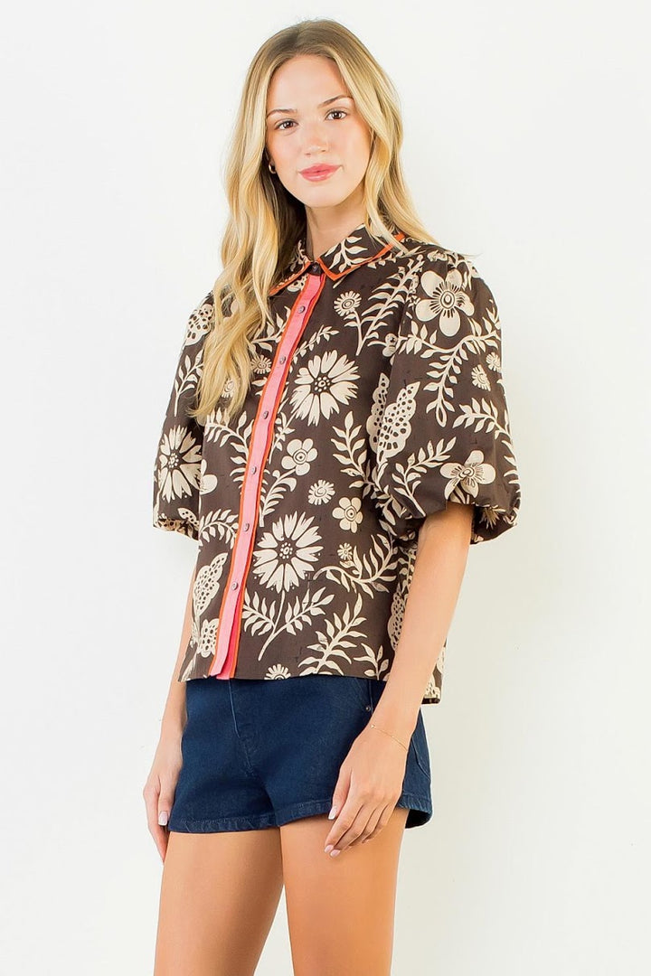 Olivia Top - Brown