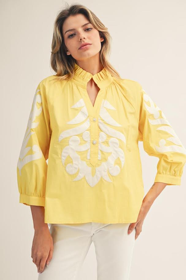 Just Because Top -Yellow