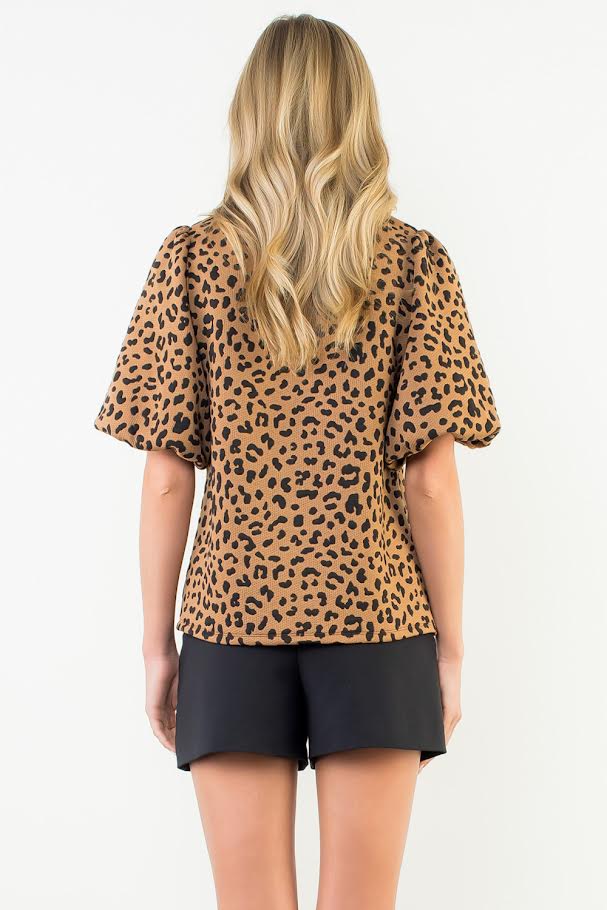 Cheetah Girl Top - Brown