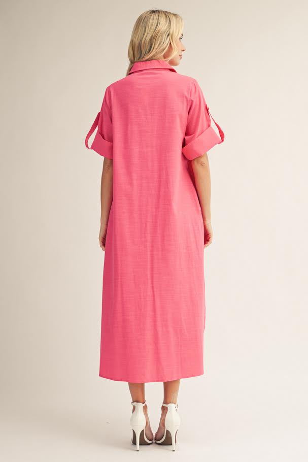 Annette Dress - Fuchsia