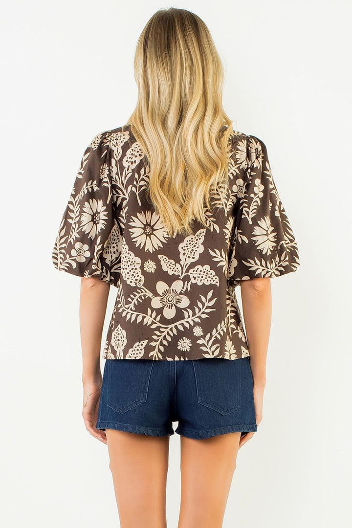 Olivia Top - Brown